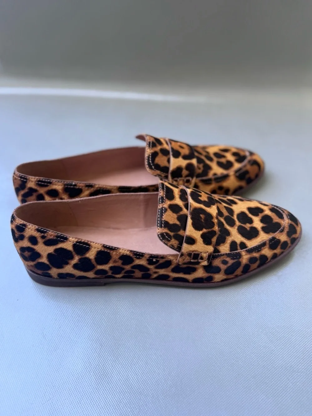 Madewell The Alex Loafer in Leopard Calf Hair